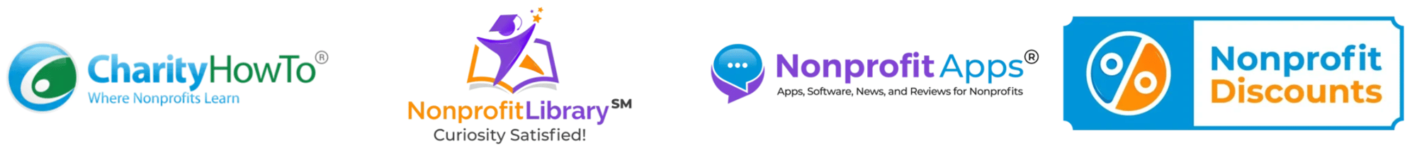 CharityHowTo brand logos that fit in HubSpot landing page header